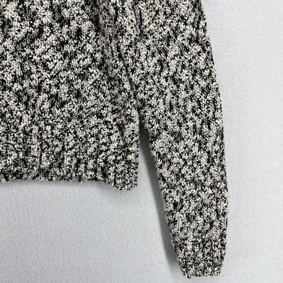 EILEEN FISHER Sweater M Cotton Viscose Slub Melange Chunky Knit Pullover Gray - Picture 8 of 16